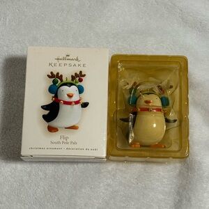 Hallmark Keepsake Flip South Pole Pals Penguin Ornament Vintage Retired
